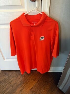 Antigua Men’s Orange Miami Dolphins Polo Shirt